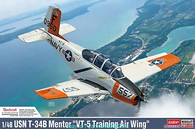 ACADEMY AC12361 1/48 Scale USN T-34B Mentor `VT-5 Training Air Wing`   Model Kit • $26.15