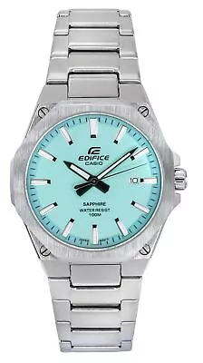 Casio Edifice Turquoise Blue Dial Sports Quartz 100M Men's Watch EFR-S108D-2B • $187.29