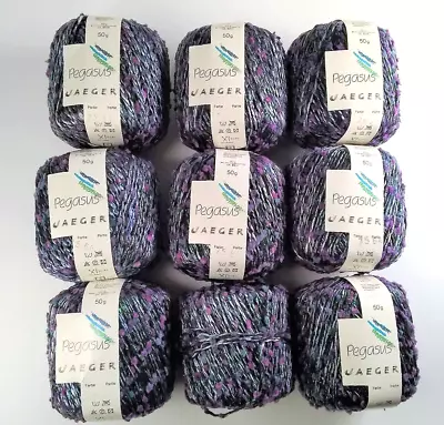 Pegasus Jaeger X 9 Viscose Mom's Yarn Destash All Yarn In Photos Purple Yarn • $26