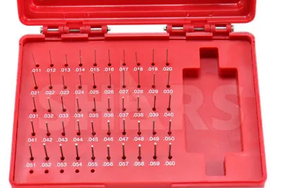 SHARS 50 Pc .011-.060  CLASS ZZ STEEL PIN GAGE SET PLUS NEW S} • $21.95