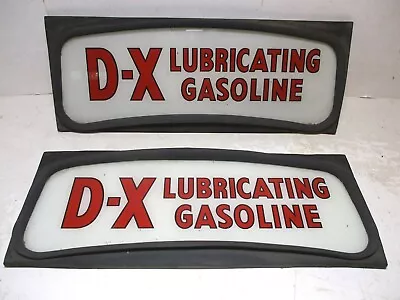 DX Gas Pump Ad Glass & Mounting Rubber Wayne / Martin Schwartz Model 80 • $149