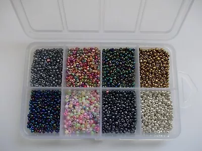 Box Set Of 2mm Seed Beads Choose Style From Dropdown Approx 1000 Beads • £3.99