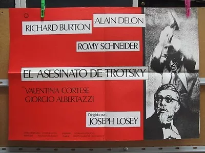 El Asesinato De Trotsky Romy Schneider Burton Alain Delon       Mide 50x70 • $25