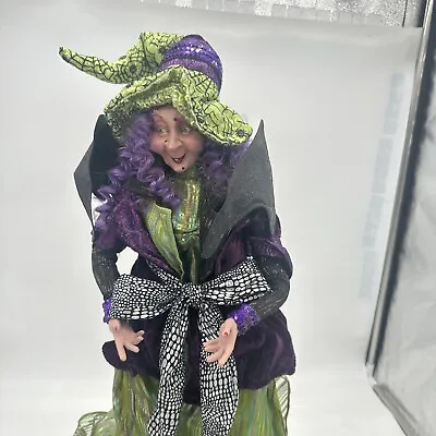 Mark Roberts Runaway Witch Large (23 ) 51-92000 Green Mardi Gras Halloween • $225