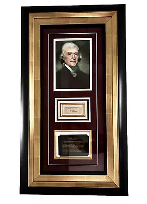 Thomas Jefferson Authentic Framed Signature W/Paperwork • $7150