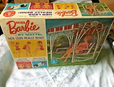 Vintage Miss Barbie Doll # 1060 W/ Box Swing Wigs Planter Variation Canvas • $448.88