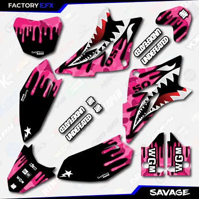 $39.99 • Buy Pink Savage Racing Graphics Kit Fits 06-23 YAMAHA TTR50 TTR 50 Decal