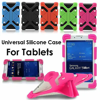 For 10  - 10.1  Inch Tablet Universal Rubber Kids Shockproof Silicone Case Cover • $13.09