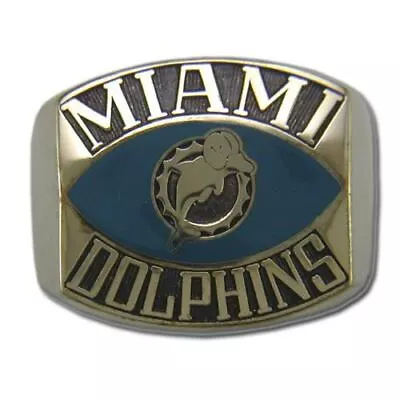 Miami Dolphins Contemporary Style Goldplated NFL Ring • $119.95