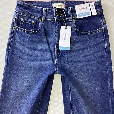 BNWT Ladies Joules ASHCROFT BOOTCUT Blue Faded Jeans Size 6 R W24 L31  (296B) • £34.99