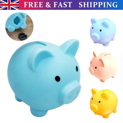 £12.55 • Buy Big Piggy Bank Saving Coins Money Box Cash Fund Gift Plastic Pig Children Gift