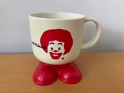 McDonald's Vintage Ronald McDonald Cup With Feet 1985 Plastic Coffee Cup • $5.99