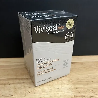 Viviscal Men's Hair Growth Supplements - 3 Packs / 60 Tablets Each - Exp: 5/2024 • $87.48
