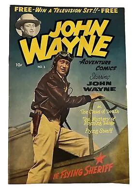 John Wayne Adventure Comics #3 1950 (FN+) Golden Age! • $175