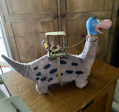 Marx Fred Flintstone On Dino/Battery Operated/Working 1960s • $175.50