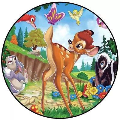 1 X BAMBI Edible Cake Topper Rice Wafer Paper DISNEY BABY SHOWER DEER Large 19cm • $10.95