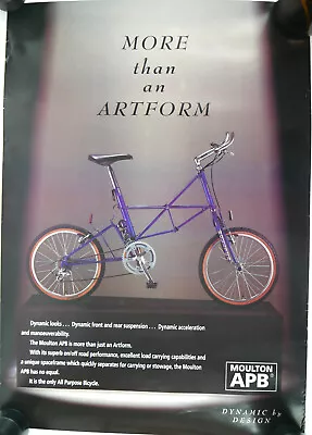 Alex Moulton Bicycles APC Poster 17x24  Vintage Folding Bike Artform NOS • $90