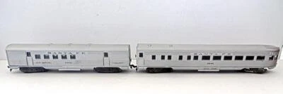 $28.50 • Buy HO Athearn Pair Corrugated Santa Fe Streamlined Passenger Cars RPO & Observation