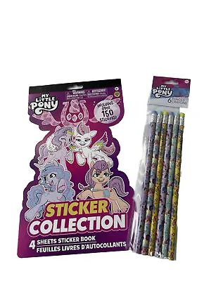 My Little Pony Set Of 2: Sticker Collection Over 150 Stickers & 6 Pencils • $6