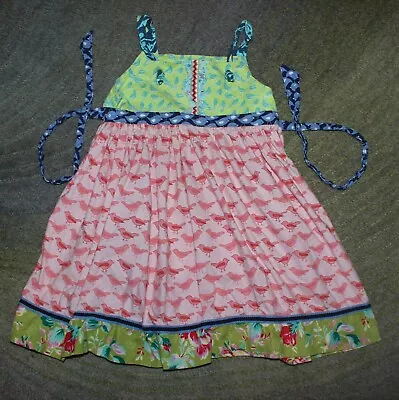 Matilda Jane PLATINUM Birds Of A Feather Knot Dress - Size 8 - EUC • $27.99