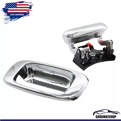 Chrome Tailgate Handle & Bezel Lock Set For 1999-2007 Chevy Silverado GMC Sierra • $25.95