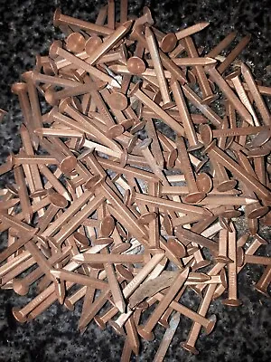 £21 • Buy 428g Solid Copper Square Shaft Rose Head Boat Nails 3cm 