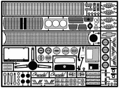 Model Car Garage 1:25 1967 Camaro Detail Set MCG-2066 • $17.99