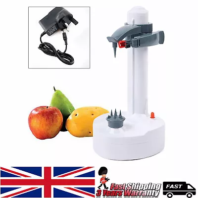 Automatic Electric Peeler Fruit Vegetable Potato Peeling Machine With Adapter UK • £16.15