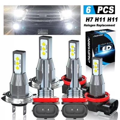 For Ford Fusion 2006-2016 6x Combo LED Headlights Hi/Lo Beam Fog Light Bulbs Kit • $28.89