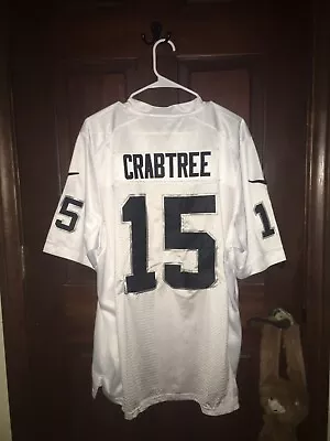 Mens Nike Sz 48 MICHAEL CRABTREE Raiders NFL Football Jersey ~ STITCHED • $100