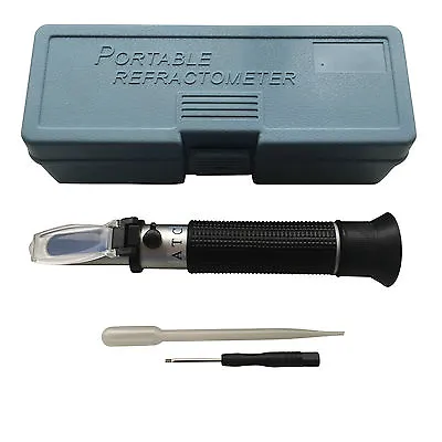 Handheld Refractometer For Marine Aquarium Fish Tank Salinity Testing Salt Meter • £19.99