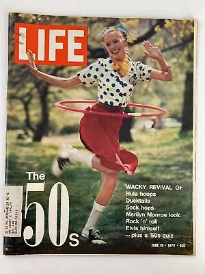 VTG Life Magazine June 16 1972 Wacky Revival Of Hula Hoops & Marilyn Monroe • $13.95