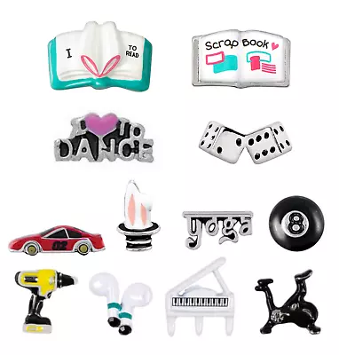 Origami Owl ~ Readbookdancedicerace Caryoga8 Balldrillearbudspianobike • $3.88