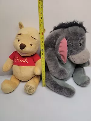 Winnie The Pooh 18  Large Plush Bear Disney Store Classic And Eeyore Lot • $29.99