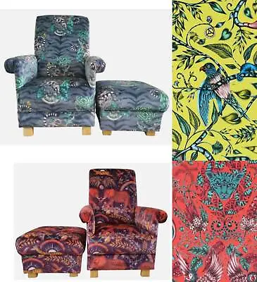 Emma J Shipley Fabrics Chair & Footstool Armchair Animalia Accent Animals Pouffe • £499.99