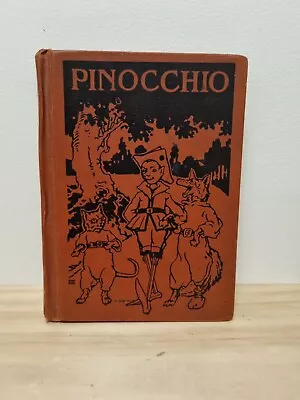 VINTAGE 1923 Pinocchio The Story Of A Marionette By C. Collodi HOLE PUNCH 16 Pag • $16