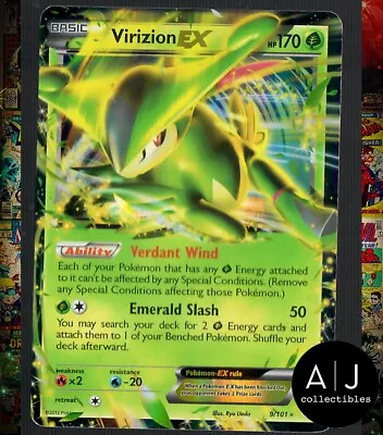 VIRIZION EX 9/101 Plasma Blast Ultra Rare Pokemon Card NM • $12.95