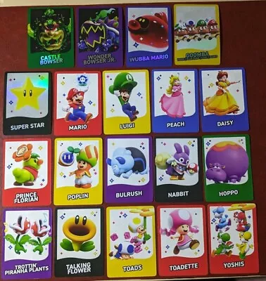 Super Mario Bros Wonder Individual Trading Cards - Complete Your Set • $1.99