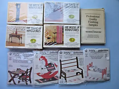 THE HOUSE OF MINIATURES & NMI CRAFTY COLLECTIBLES 8+ Doll House Furniture Kits • $39.99