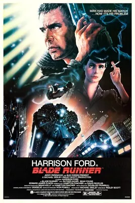 1982 BLADE RUNNER VINTAGE SCI-FI MOVIE POSTER PRINT STYLE A 24x16 9MIL PAPER • $25.95