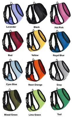 Mesh Soft Padded Dog Puppy Pet Harness 11 Colors 5 Sizes Comfortable Breathable  • $8.49