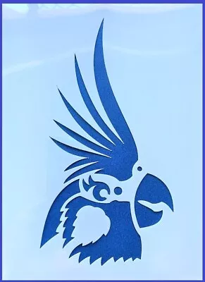Flexible Stencil *PARROT FACE* Bird Cockatoo Embossing Card Making- 10cm X 14cm  • $2.75
