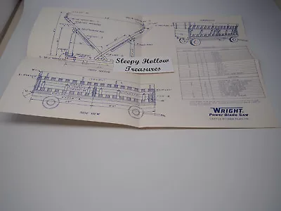 $18.36 • Buy Vintage Wright Power Blade Saw Cattle Bunker #592 Blueprints Thomas Industries
