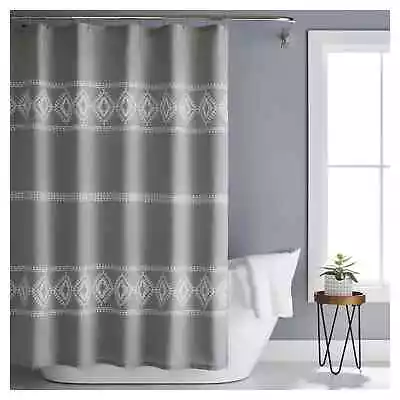 Better Homes & Gardens Embroidered Medallion Polyester Shower Curtain 72  X 72  • $20.99