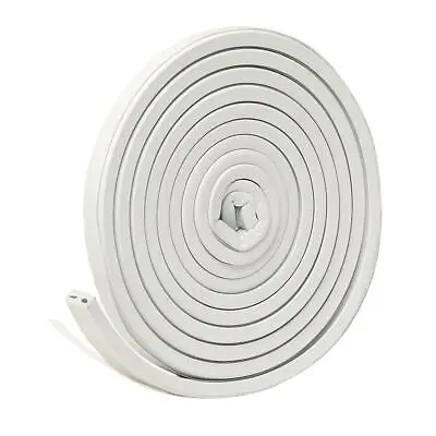 Weather-Strip Tape Cushioned Ribbed 9/16 In X 10 Ft White EPDM Cellular Rubber • $15.89