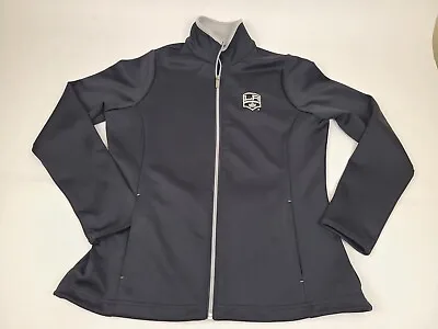 Los Angeles Kings Antigua Jacket Womens Medium Black Full Zip Up NHL Hockey LA • $17.99