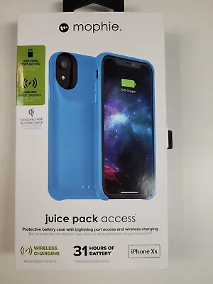 New Mophie Juice Pack Access (Choc) Wireless Charging IPhone XR Case - Blue • $19.80