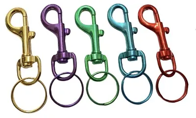 £2.25 • Buy Metal Belt Clip Hook Hipster Keychain Keyring Key Fob Wallet Holder Chain Ring 