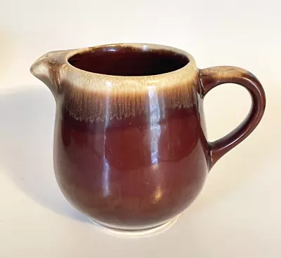 Vintage McCoy Brown Drip Glaze Pottery Creamer Pitcher 7020 USA • $8