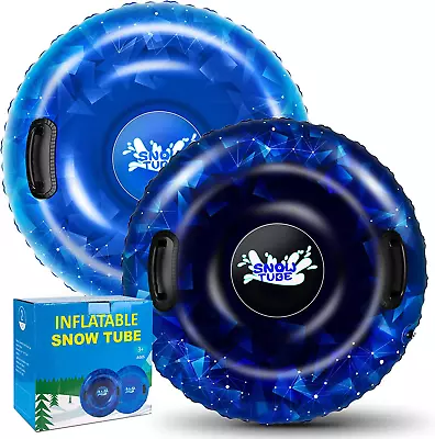 Snow Tube  40 Inch 2Pack / 47 Inch 1Pack Snow Sled For Kids And Adult Thickene • $38.61